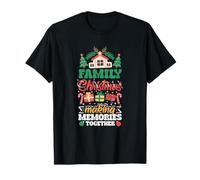 Famille Noël Faisant des Souvenirs Ensemble Famille de Noël T-Shirt