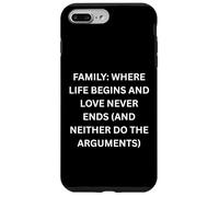 Famille où la Vie Commence et l'amour ne finit jamais Coque pour iPhone 7 Plus/8 Plus