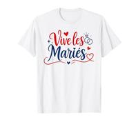 Famille Parents Tenue Cérémonie Mariage vive Les mariés T-Shirt