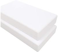 Famille Parure de lit en coton épais Drap-housse en jersey de berceau, 40 cm x 90 cm, Blanc