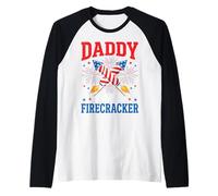 Famille Patriotique Daddy of The Little Firecracker Manche Raglan