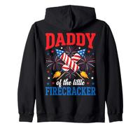 Famille Patriotique Daddy of The Little Firecracker Sweat à Capuche