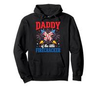 Famille Patriotique Daddy of The Little Firecracker Sweat à Capuche