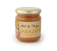 FAMILLE PERRONNEAU-Miel de thym conventionnel bio dans pot en verre de 250 g
