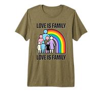 Famille Rainbow Pride Citation LGBTQ Communauté Gay T-Shirt Haut de Gamme