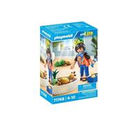 PLAYMOBIL 71748 Garçon avec famille de tortues dans un terrarium, My Life, 20 pièces, Dès 4 ans