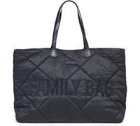 Childhome Sac à langer Family Bag - Grande contenance, pochette détachable - Noir matelassé