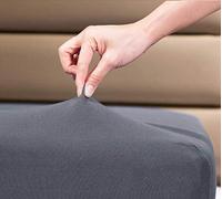 Family Bedding Drap-housse 100% jersey de coton pour lit double 140 x 200 cm Gris