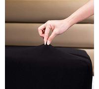 Family Bedding Drap-housse en jersey 100% coton pour lit king size Noir 160 x 200 cm