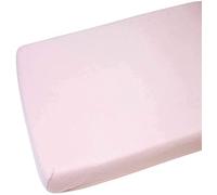 Family Bedding Drap-Housse pour Berceau 90 x 40 cm en Coton | Drap-Housse pour Berceau en Jersey Doux, hypoallergénique, élastique Respirant pour Landau (Lot de 1 Place, Rose)