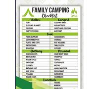 Family Camping Checklist: Compact Trip Planner | 8.5x11 | Planner | 50 Templates for Simple, Stress-Free Trip Prep