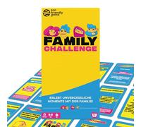 Family Challenge - Jeu de société et de Famille - Questions et défis Amusants pour Enfants et Adultes - Jeu de Cartes à partir de 8 Ans - Parfait comme Jeu de Voyage de Vacances
