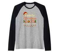 Family Christmas 2025 T-Shirt - Souvenirs en Famille Noël Manche Raglan