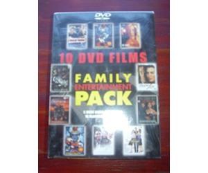 Family Entertainment Pack - 10 DVD Films - Kombat Begins Again, The Secret of Quan Chi, Dish Dogs, Two Ninas, Deadly Pursuits, Stalking Laura, Victim of Love, Cry in the Wild, Aurora and One Hell of a Guy.