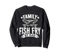 Family Fish Fry by Dinner Friday Funny Friday Cooking Fishing Sweatshirt