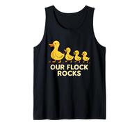 Family Funny Matching Group Our Flock Rocks Cute Yellow Duck Débardeur
