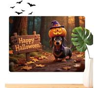 Family Game Night Fun - Puzzle de 130 pièces pour enfants avec citrouille et animal - Jeu éducatif pour Halloween - Activités d'enfants - Puzzle d'Halloween - Jeu de famille - Nuit