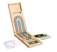 Family Game - Strategy Card Game for Adults and Kids | Interactive Bonding Party Board | Foldable Wooden Scoring Games Tabletop Cards Games for Indoor Outdoor Home Gatherings Picnics Travel