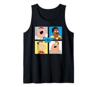 Family Guy Colorful Pop Art Character Grid Funny Cartoon Débardeur