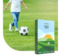 Family Lawn - Semences de gazon sport et jeux - 3 kg pour 150 m² - Résiste à une utilisation intensive - Récupération rapide après un dommage - Avec enrobage pour une germination optimale
