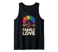 Family Love Unity is Pride Cœur avec Citation LGBTQ Débardeur