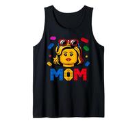 Family Mom Master Builder Building Bricks Blocks Mothers Day Débardeur