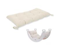 Family Nation, Coussin pour Arche d'escalade Rainbow, Jouet Montessori pour Enfants à partir de 6 Mois, en Laine Pelucheuse, Lavable en Machine, Made in Italy, 105x47x8 cm