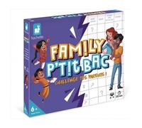 Janod - Family P'tit Bac - Jeu du Petit Bac en Famille - Jeu de Rapidité Familial - 64 Cartes + 26 jetons + 4 Plateaux Individuels + 4 Feutres Effaçables - Dès 6 Ans, J02475