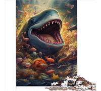 Family Puzzles Gift Puzzles 1000 Pieces for Teenagers Gifts Sea Animals Wooden Puzzles Adults Puzzles Gifts Birthday Gift for Adults Boys Girls 1000pcs（50x75cm）