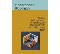 Family Refrigerator Inventory for Dentist 6"x9" and 100 Lined Paper