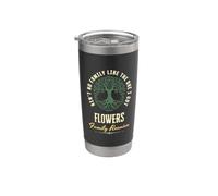 Family Reunion 2025 Matching Design - Flowers Gobelet isotherme en acier inoxydable double paroi