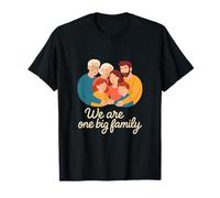 Family Squad We are One Big Family Cercle Design T-Shirt