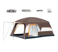 Family Tent Camping, Weatherproof Outdoor Shelter with Spacious Interior, Portable Cabin Tent for Hiking, Backpacking, Beach, Festivals, Backyard, Or Adventures