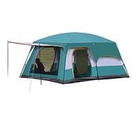 Family Tent Doble Layer Dome Tent Waterproof Camping Tent with 2 Extra Dark Sleeping Cabins for Outdoor Hiking Camping Climing Vision