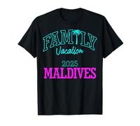 Family Vacay Squad Chemises Voyage Vacances en Famille Maldives 2025 T-Shirt