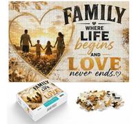 Family Where Life Begins and Love Never Ends Puzzle, 1000 pièces | Pour profiter d'un w nd calme à la maison : ce puzzle 1000 pièces adulte associe concentration et détente.