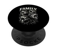 Family Wolf Pack Loups féroces PopSockets PopGrip Adhésif