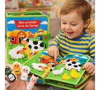 FAMInet Busy Board Montessori, Livre d’Activité Bebe 1-6 Ans, Jouet Bébé 1 an, Jeu Éducatif Motricité Fine, Activité Manuelle Enfant, Cadeau Garçon Fille