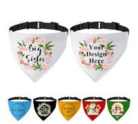 FAMIPAWS Bandanas personnalisés pour chien avec boucle et logo photo - Écharpe triangulaire pour chien - Accessoires de costume pour chiens de petite, moyenne et grande taille - Taille M