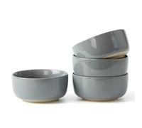 famiware Milkyway Lot de 4 bols à soupe pour 4 ou 708,7 g pour céréales, soupe, riz, pâtes, salade, flocons d'avoine, gris foncé