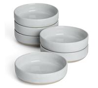 famiware Milkyway Lot de 6 petits bols de service en céramique pour sauce soja, condiments, sushis, apéritifs, desserts, gris clair