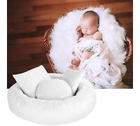 FAMKIT 4 Pcs Accessoires de Photographie pour Nouveau-né Oreiller de Pose de Beignet Bébé Panier de Remplissage Kit bébé Accessoires Photo d'