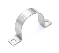 FamlTol 10 Pièces Colliers de Serrage 2 Trous collier durite essence Acier inoxydable 304 Colliers de Serrage en U pour Fixation de Tuyau Ø 40 mm