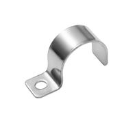 Famltol 20 Pièces Fixation Grillage Rigid,U-Collier De Serrage Lourd Un Trou Acier Inoxydable Fixation Grillage Rigide Sur Mur Pour Installation De Câble L'Intérieur Et L'extérieur Ø 20 mm