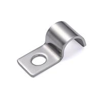 FamlTol 25 pièces P-Clip pour les câbles un trou Clips en Acier Inoxydable fixation pour tube clips pour serre Pour la fixation de câbles et fils Ø 6 mm