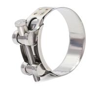FamlTol Collier de serrage, Lot de 4 Plage de Serrage 60-63mm, T-Bolt Collier Inox, Colliers de Serrage à Boulon en T pour Conduite d'eau, Conduite de gaz, Tube d'automobiles