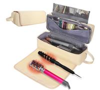 FAMOPLAY Sac de voyage pour outils de cheveux avec coussinet résistant à la chaleur, rangement portable pour fer à lisser, fer à friser et accessoires de soins capillaires, essentiels de voyage pour