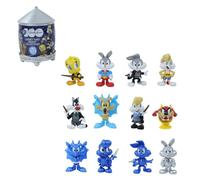 Famosa Capsules magiques - Warner Bross 100e Anniversaire, boîte surprise avec 1 mini figurines des personnages de Looney Tunes, 12 figurines différentes, 3 Rares et 1 Ultra RARE, pour enfants +5,