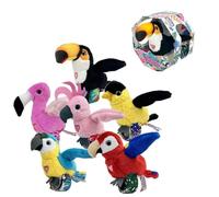 Famosa Happy Yappers Little Bird Plushsingsflaps Its Wings And Repeats Everything You Say18x18x5 Cm Multicolore