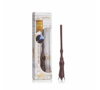 Famosa Harry Potter, Baguette Magique Lune 18 cm avec Pointe Lumineuse, Active Le Bouton du Manche pour Lancer des Sorts, idéale pour Les Duels, Compatible avec App Light Painting Jour et Nuit